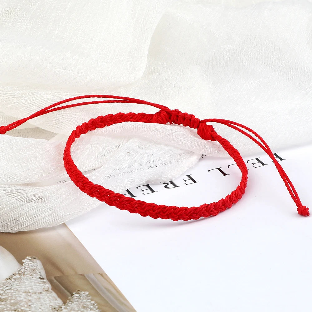 Adjustable Waterproof Wax String Bracelet – Handmade Tibetan Buddhist Friendship & Prayer Jewelry - Image 4