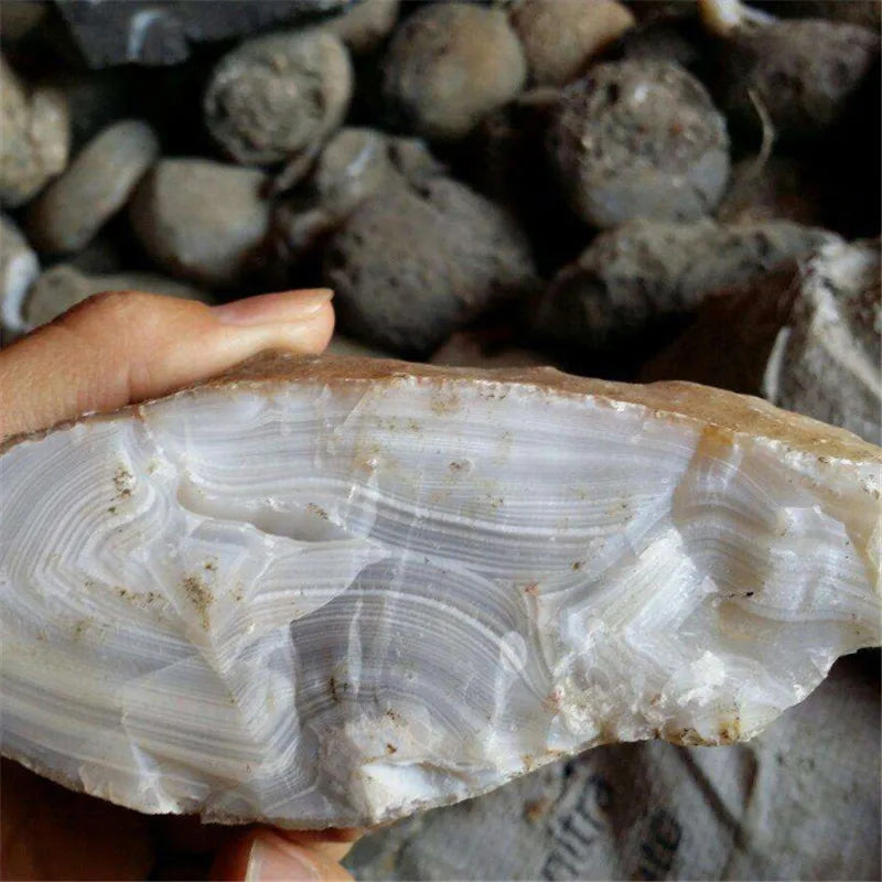 Natural Botswana Agate Faceted Round Beads – 15" Strand for DIY Jewelry Making (4mm / 6mm / 8mm / 10mm) - Image 6