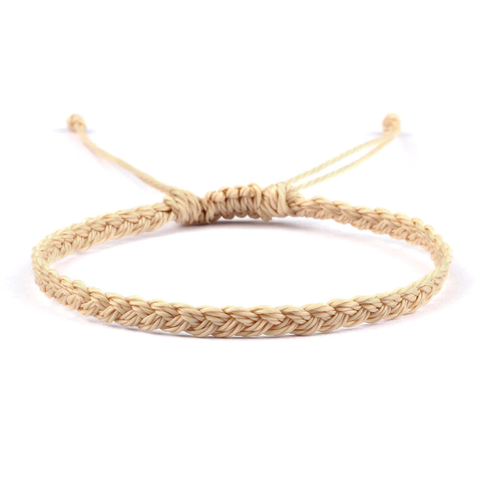 Adjustable Waterproof Wax String Bracelet – Handmade Tibetan Buddhist Friendship & Prayer Jewelry - Image 10