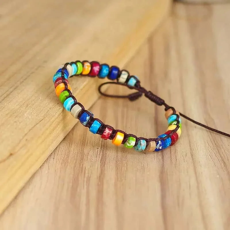 Natural Stone Braided Yoga Bracelet – Handmade Boho Charm Wrap Bracelet for Women - Image 7