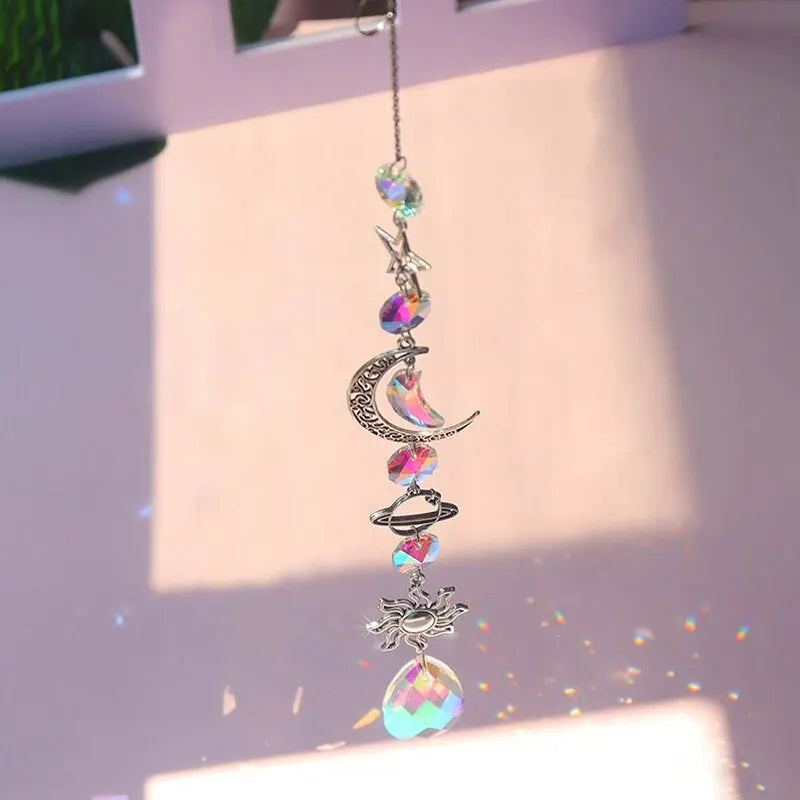 Galaxy Star Moon Crystal Wind Chime Pendant - Image 5
