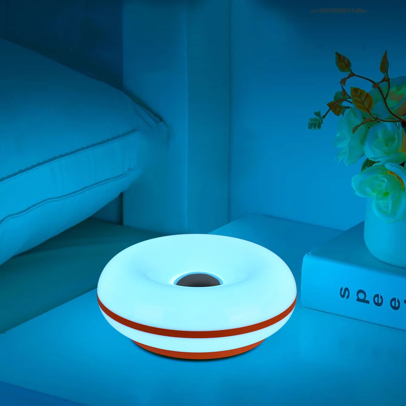 Bauhaus Donut Ambient Light – USB Plug-In Bedside Lamp for Bedroom, Living Room & Dining Room Decor - Image 4