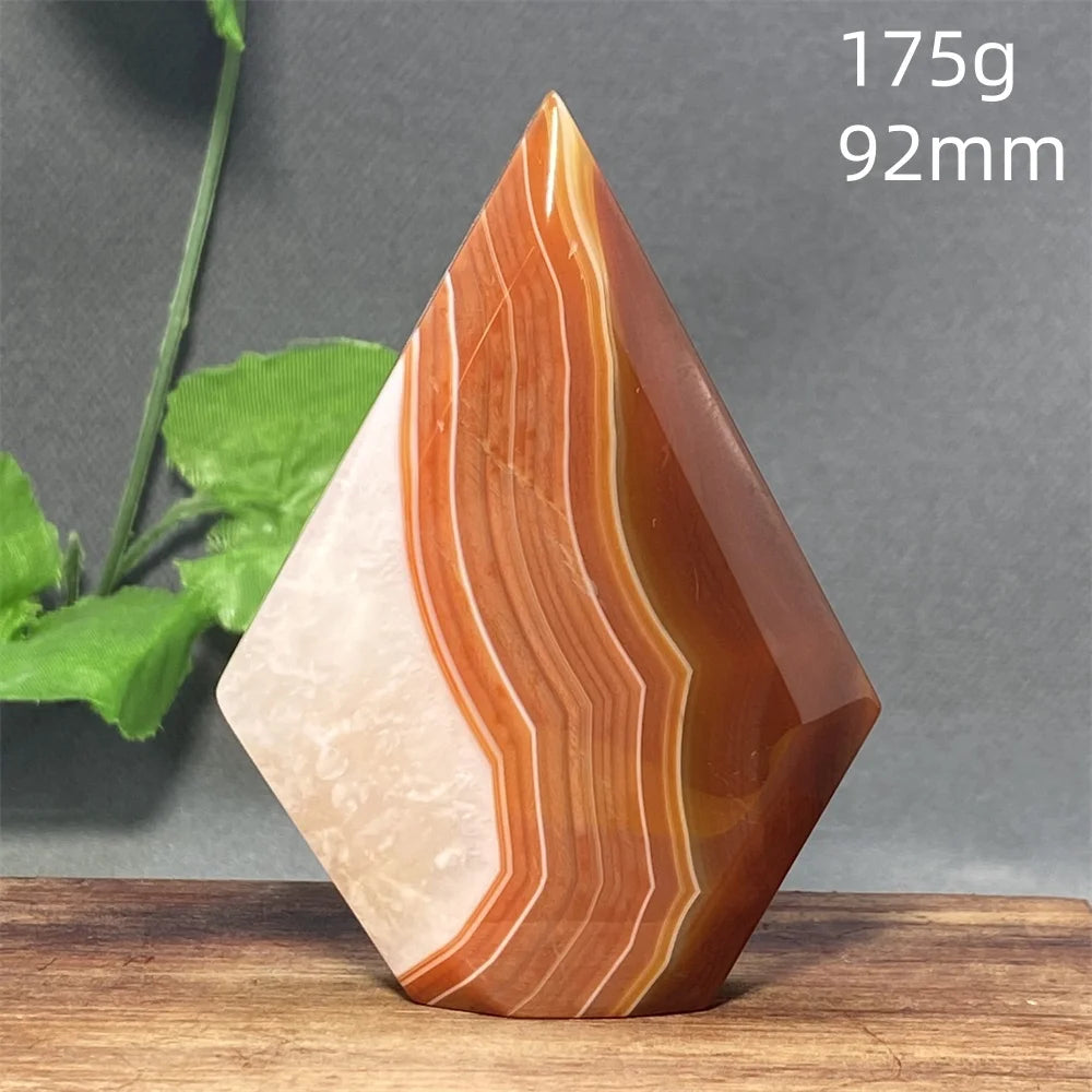 Natural Red Agate Striped Crystal Ornament - Image 7