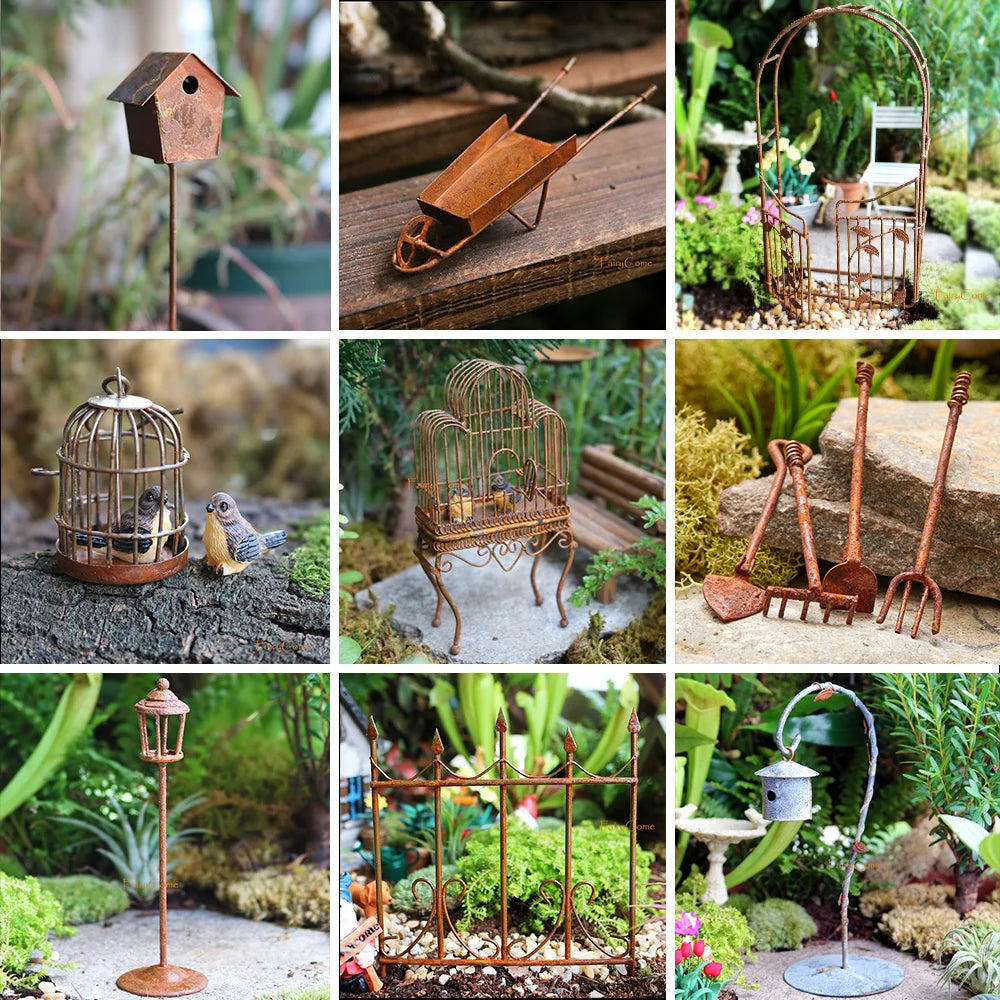 Miniature Windmill Metal Decoration for Fairy Gardens - Image 5