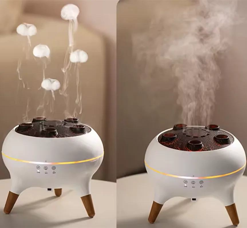 Dynamic Jellyfish Air Humidifier with Remote Control and Colorful Night Lights - Image 2