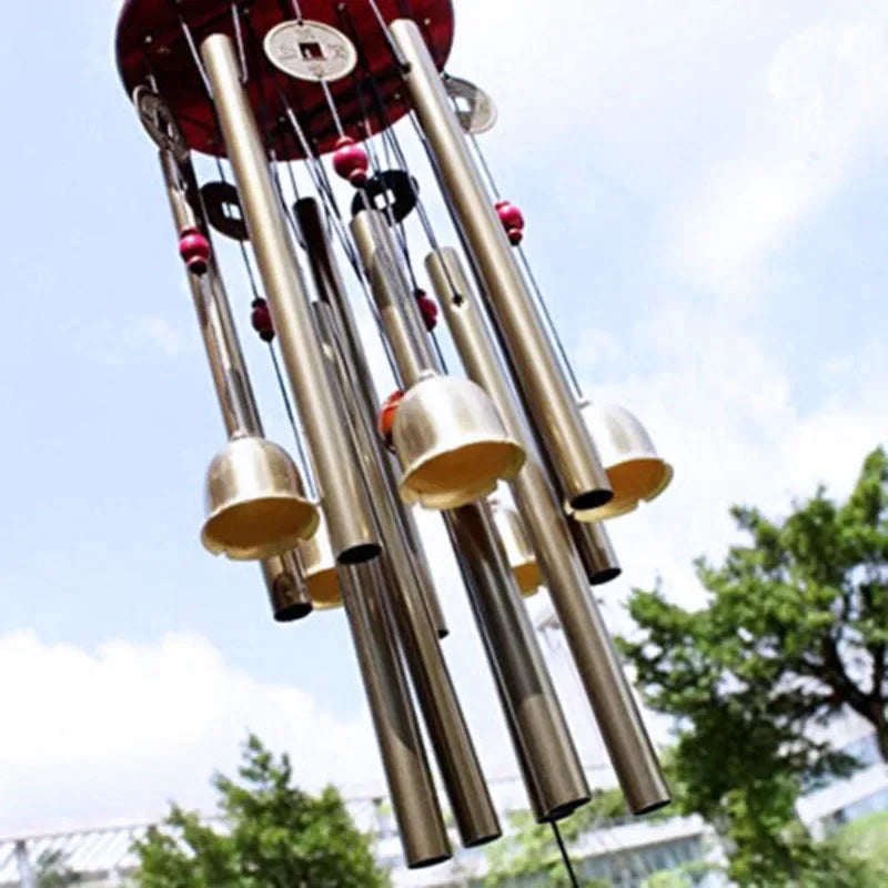 Large Metal Wind Chime Tubes & Church Bells - Image 4