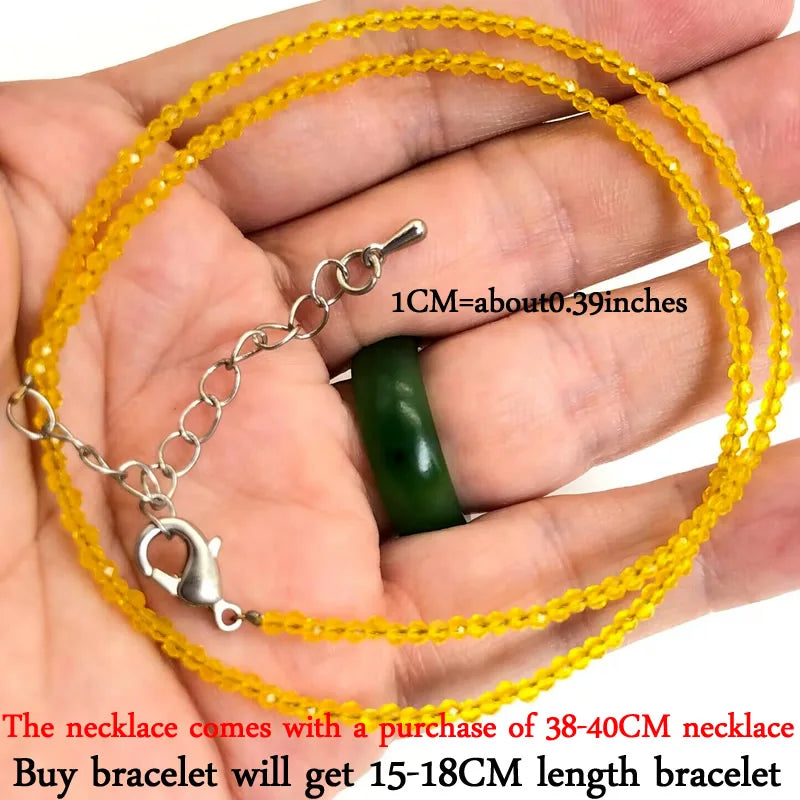 2–3mm Natural Stone Beaded Necklace – Handmade Mini Crystal Healing Jewelry for Women - Image 13