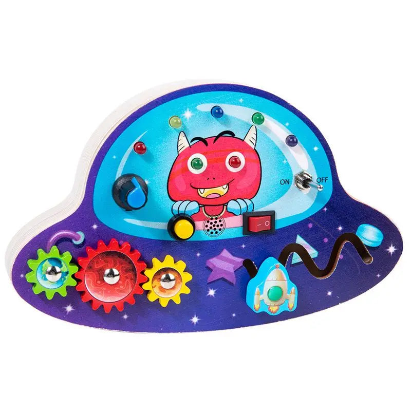 Montessori Busy Board Circuit - LED Light Socket Toy - Image 29