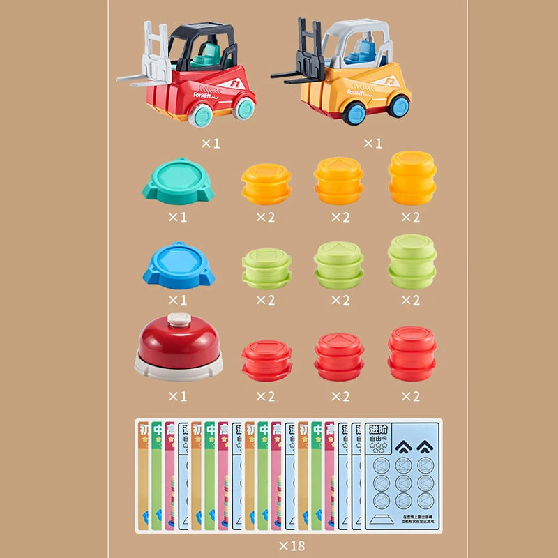 Crazy Forklift Stacking Toy - Interactive Educational Game - Image 7