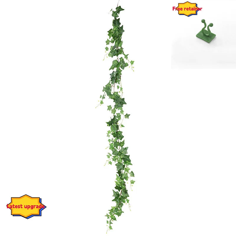 Artificial Hanging Ivy Vine Plants – Large Green Persian Fern Leaf Bundle for Home & Event Decor - Image 9