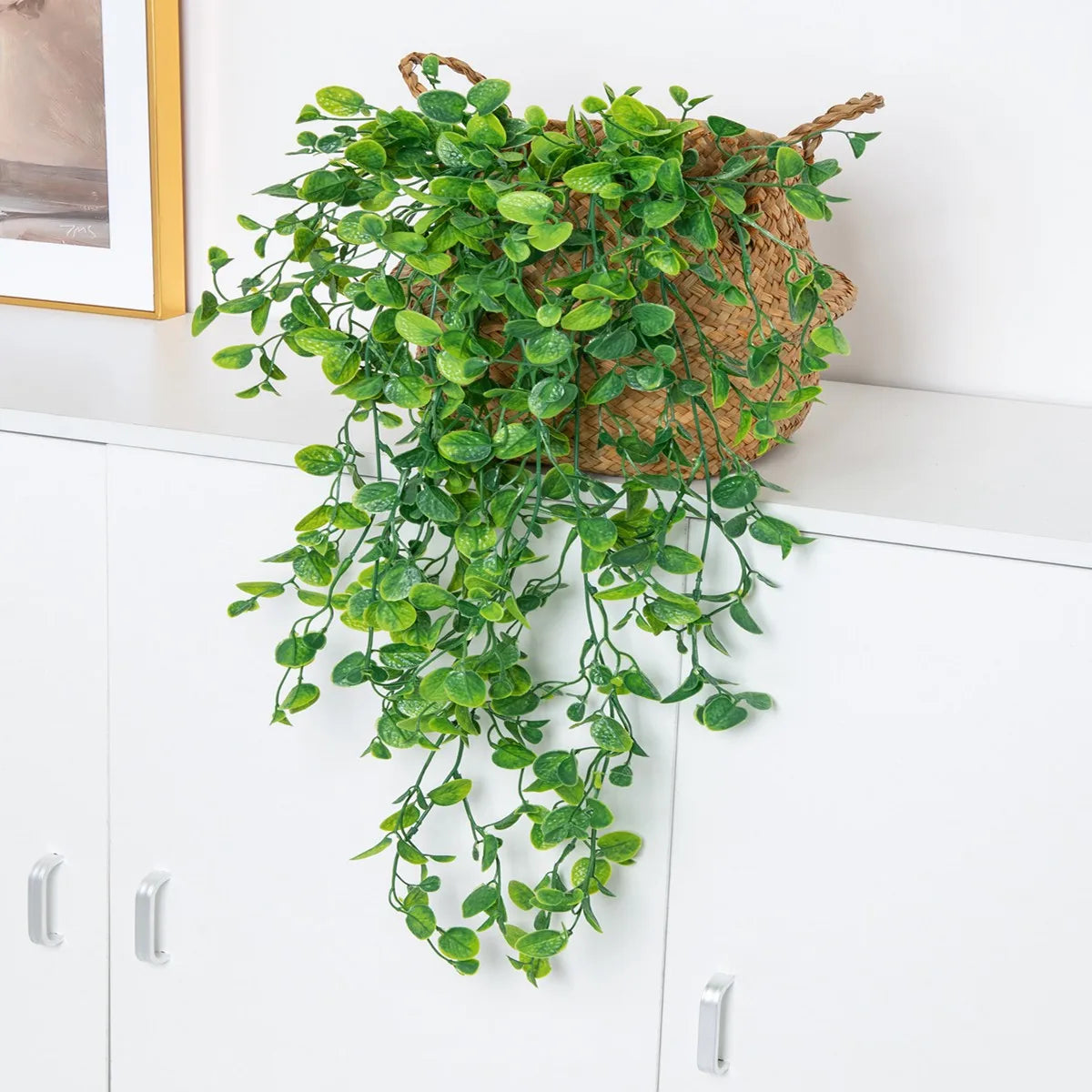 Artificial Ivy Hanging Plant – Plastic Greenery for Home, Garden & Festival Decorations - Image 4