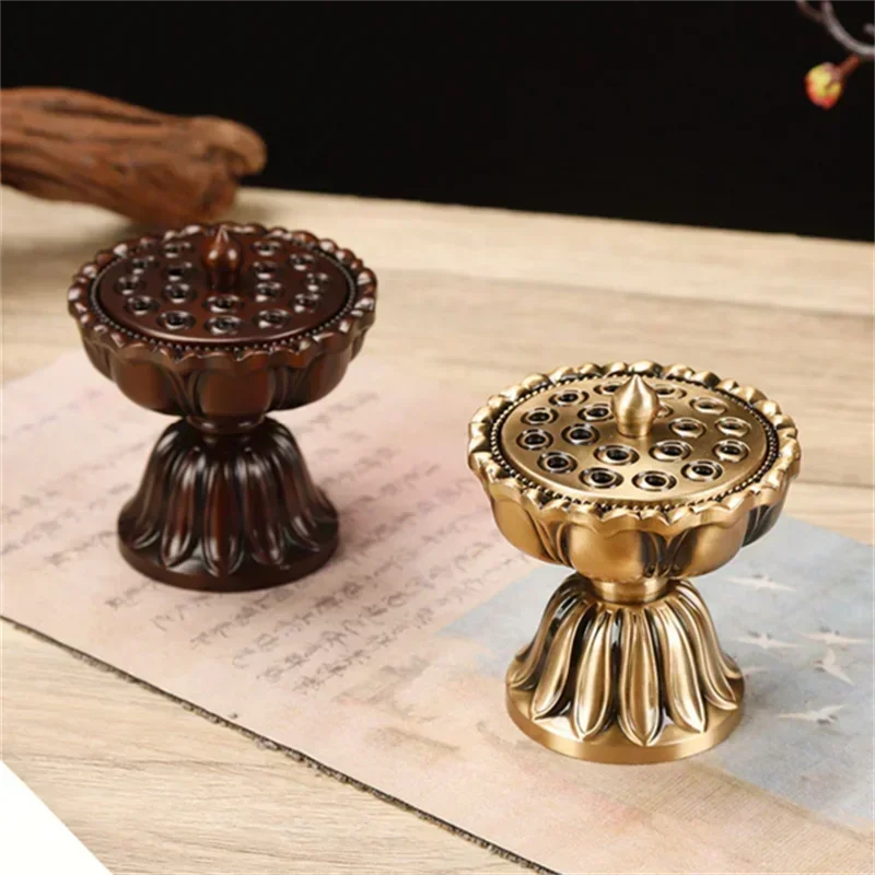 Pure Copper Zen Lotus Incense Burner - Image 6