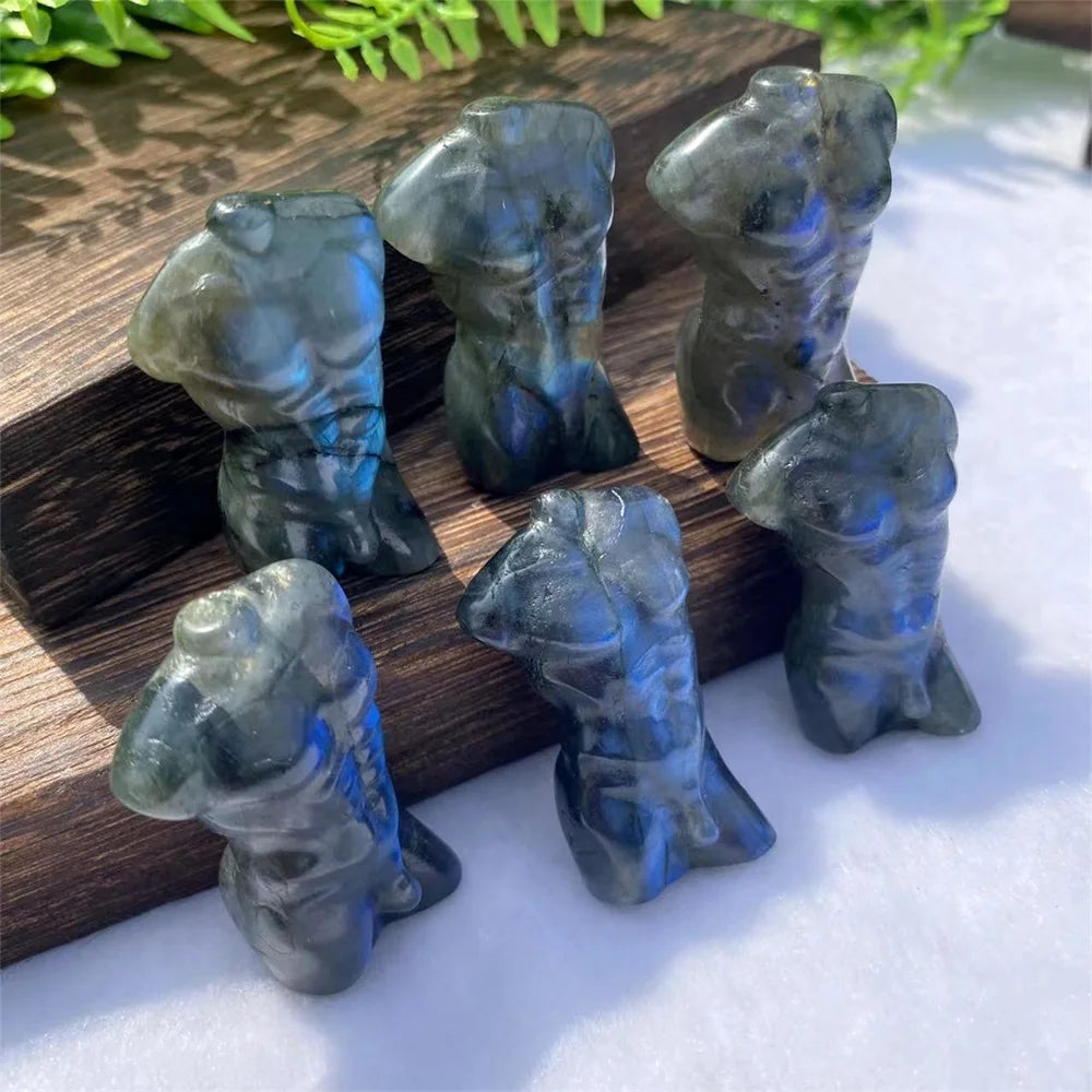 Natural Labradorite Body Model Carving - Image 4