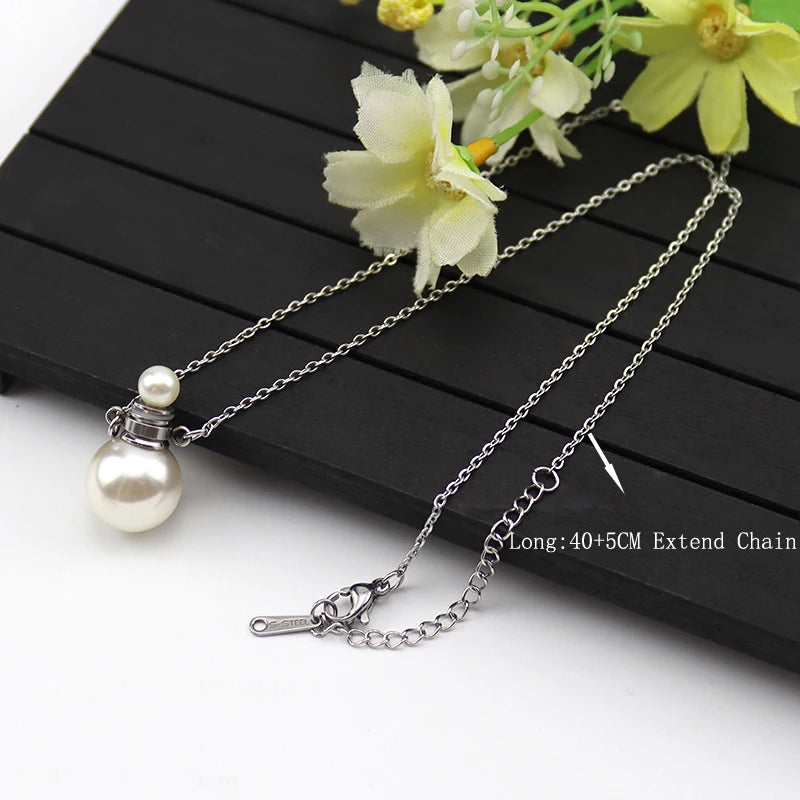 Natural Gemstone Essential Oil Diffuser Pendant – Crystal Agate Perfume Bottle Charms - Image 3