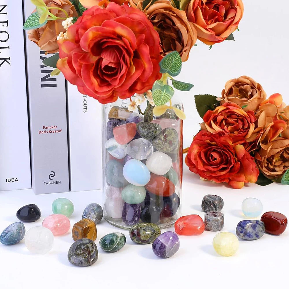 Natural Rose Quartz & Amethyst Tumbled Stone Gravel – Healing Crystals for Reiki, Aquarium & Home Decor - Image 2