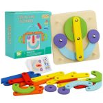 Montessori Geometric Pegboard Puzzle - Creative Educational Toy