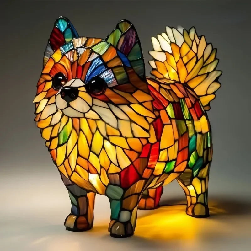 Magical & Colorful Strange Dog LED Desk Lamp – Artistic Bedside Night Light for Living Room & Bedroom - Image 8