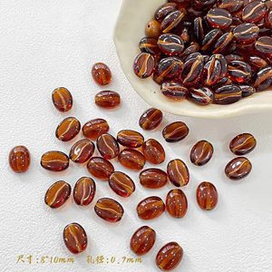 Czech Glass Coffee Beads – Loose Beads for DIY Handmade Accessories
