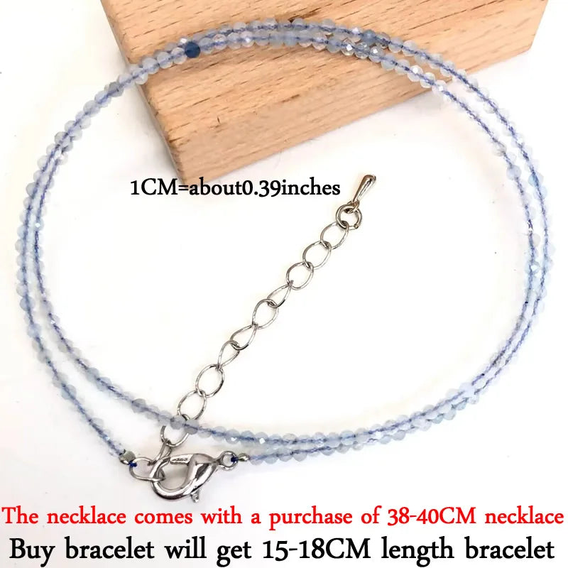 2–3mm Natural Stone Beaded Necklace – Handmade Mini Crystal Healing Jewelry for Women - Image 14