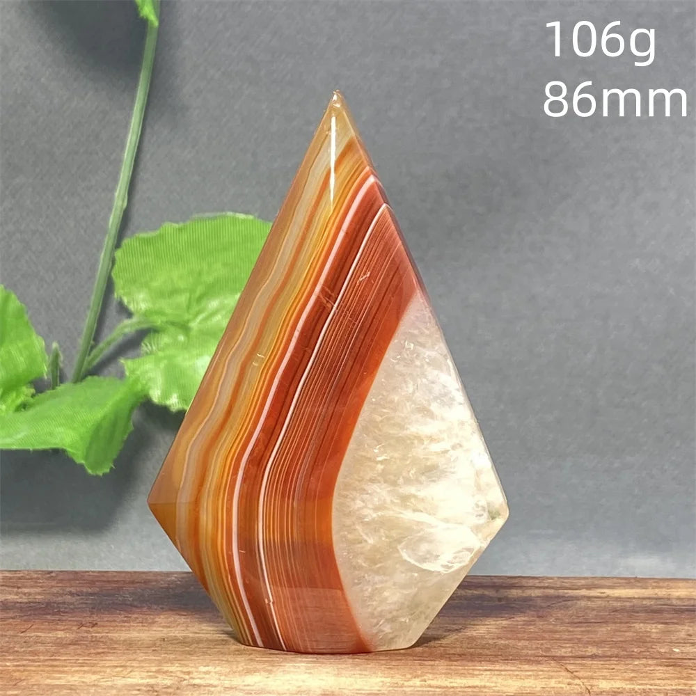 Natural Red Agate Striped Crystal Ornament - Image 39