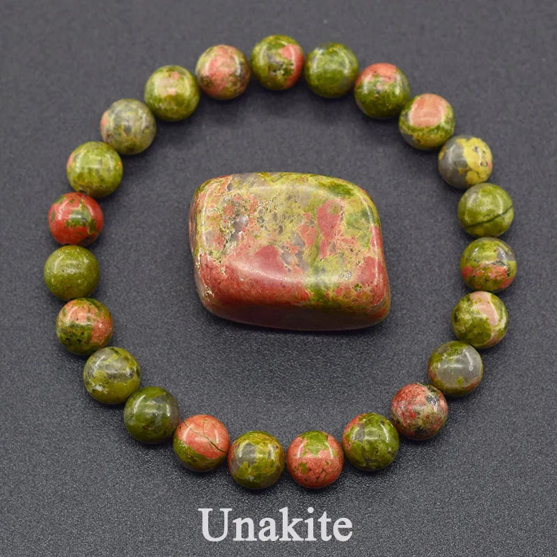 Natural Red Stripe Agate & Carnelian Bead Bracelet – Healing Crystal Jewelry for Men & Women - Image 31
