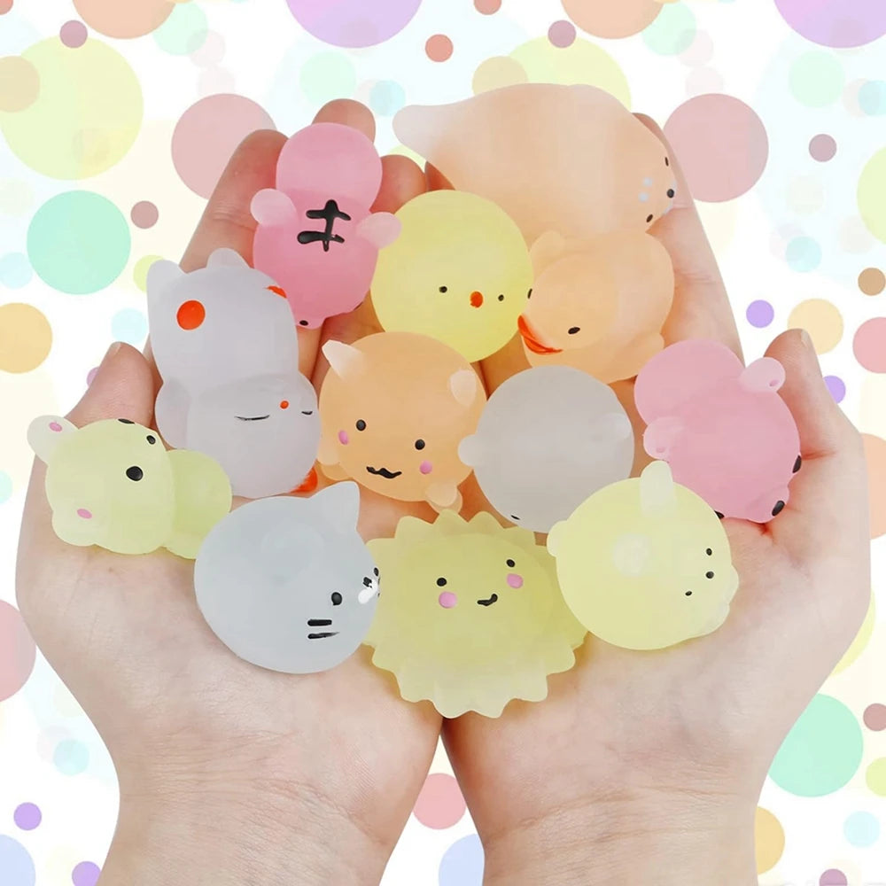 Kawaii Animals Squishies - 12/36PCS Glow in the Dark Stress Relief Toys - Image 4