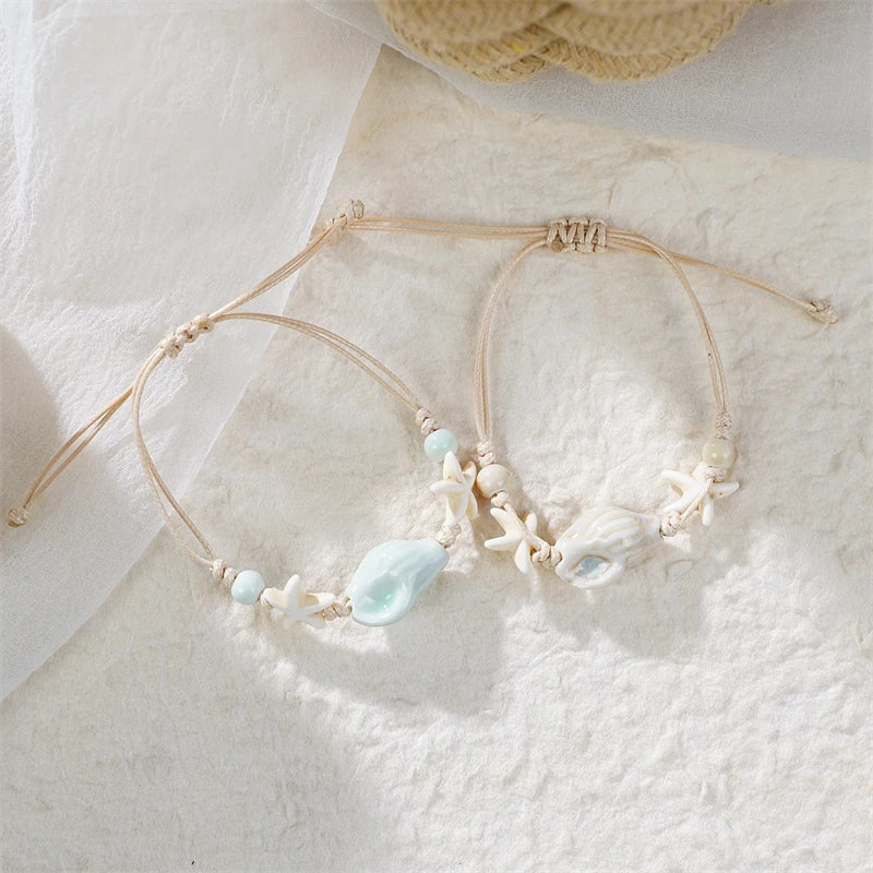 Bohemia Sea Turtle & Ocean Charm Bracelet – Adjustable Beach Jewelry for Women - Image 4