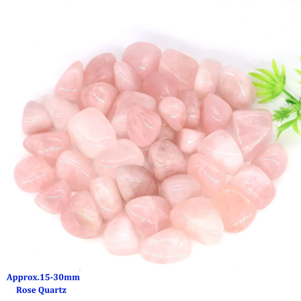 Natural Rose Quartz & Amethyst Tumbled Stone Gravel – Healing Crystals for Reiki, Aquarium & Home Decor - Image 19