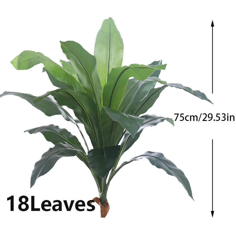 Large Artificial Tropical Banana Leaf Plant – Real Touch Faux Palm for Home, Garden & Event Decor - Image 7