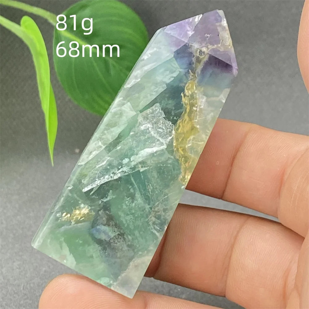 Natural Feather Colored Fluorite Crystal Tower - Image 28