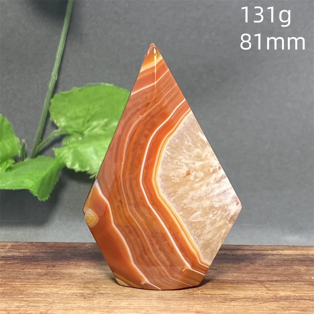 Natural Red Agate Striped Crystal Ornament - Image 38