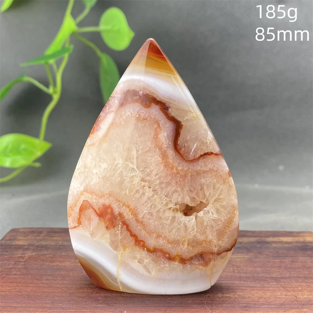 Natural Red Agate Striped Crystal Ornament - Image 19