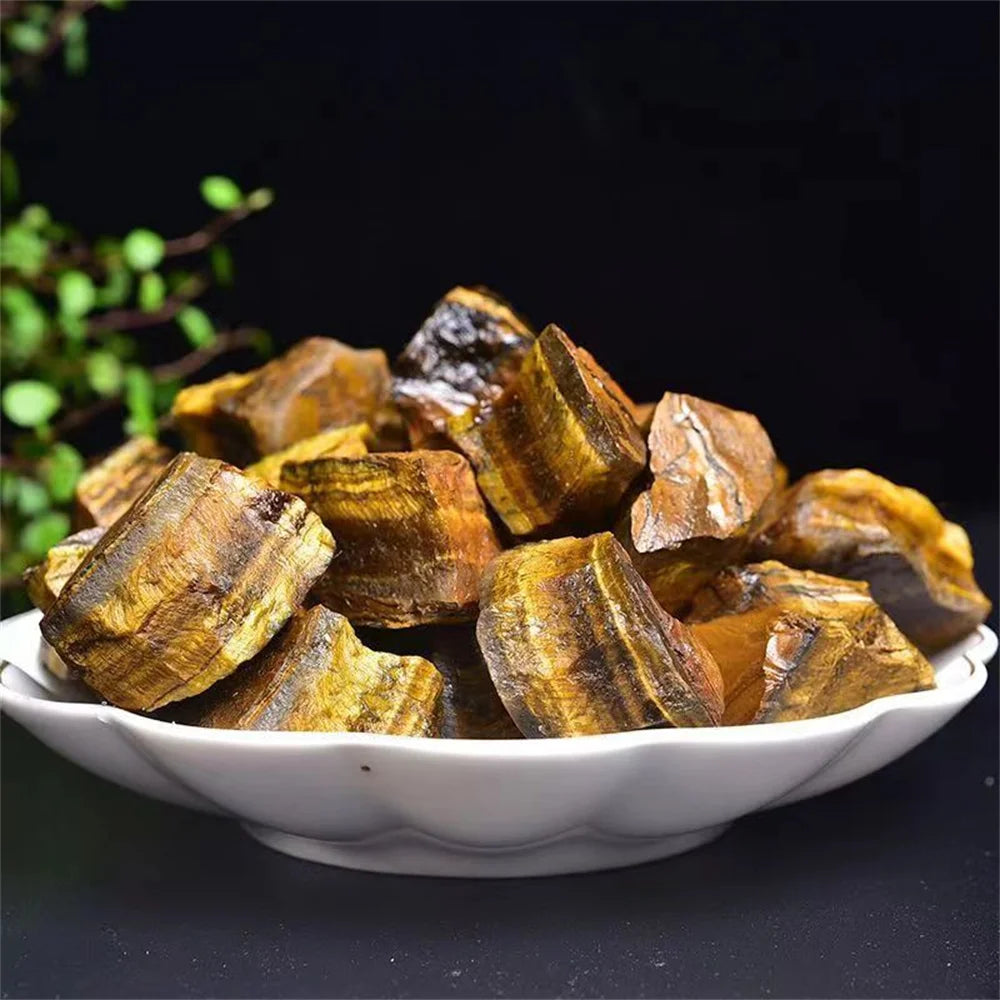 500g Natural Tiger Eye Raw Stone – Rough Crystal Mineral for Reiki Healing & Aromatic Diffusion - Image 3