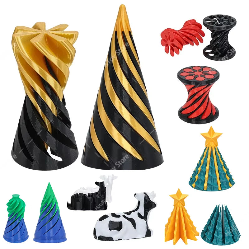 3D Printed Spiral Cone Toy