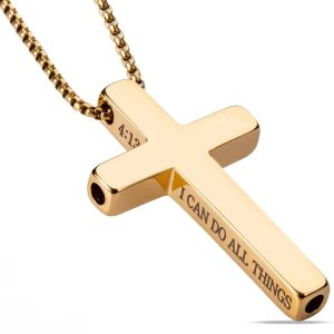 Cross Breathing Necklace – Breathlink Quit Smoking Aid & Inspirational Mindfulness Jewelry