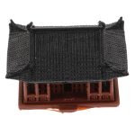 Chinese Zen Pavilion Mini Statue – Temple Figurine for Home, Garden & Aquatic Decor