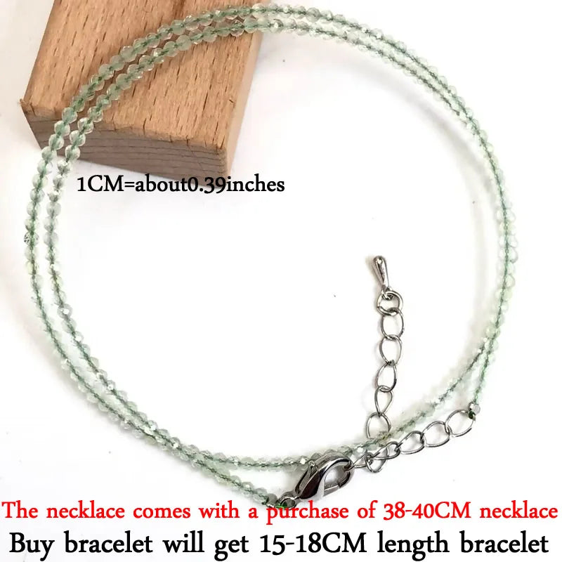 2–3mm Natural Stone Beaded Necklace – Handmade Mini Crystal Healing Jewelry for Women - Image 27