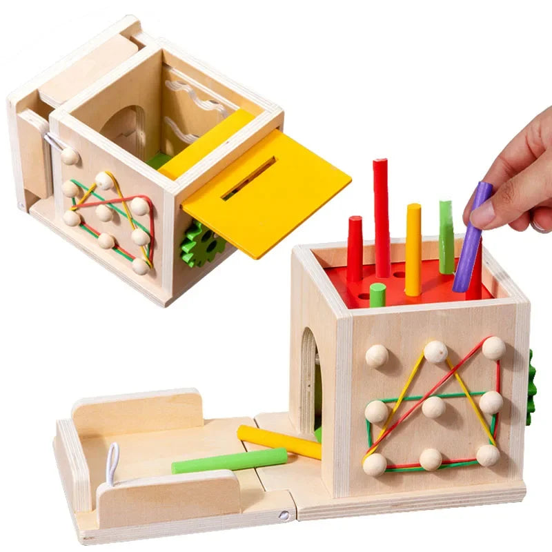 8-in-1 Montessori Permanence Box - Carrot Shape Sorting Toy - Image 4
