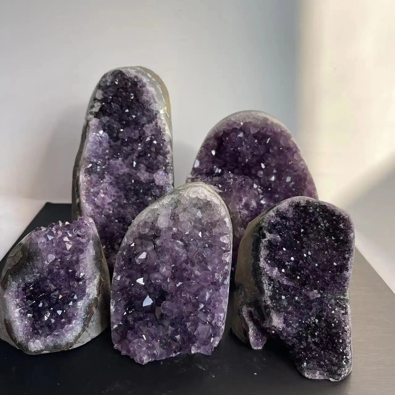 1PC Natural Amethyst Crystal Cluster – Raw Quartz Mineral for Healing, Feng Shui & Home Decor - Image 4