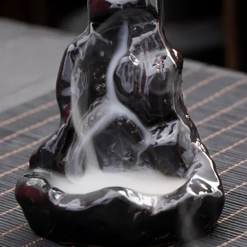 Mountain River Waterfall Backflow Incense Burner – Zen Aroma Censer for Home Decoration & Relaxation - Image 5