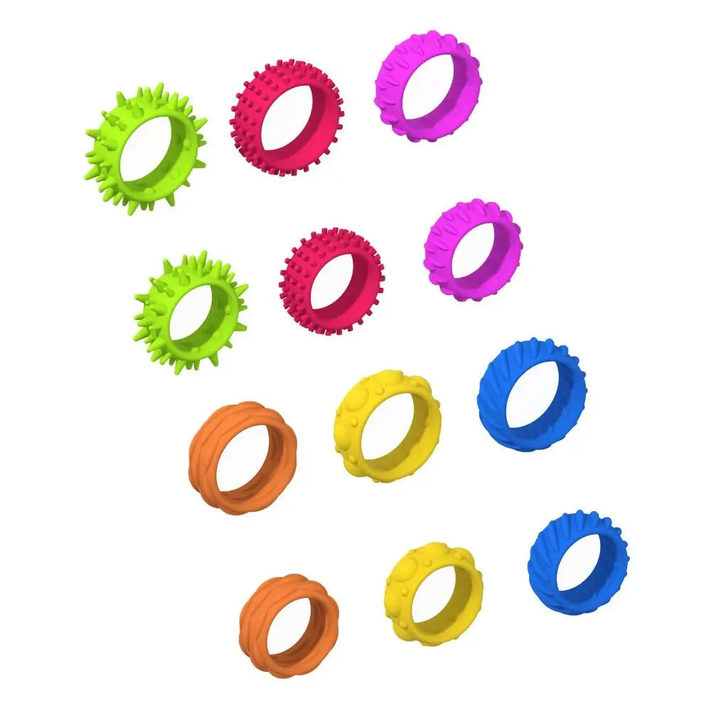 12pcs Spiky Sensory Finger Rings - Image 3