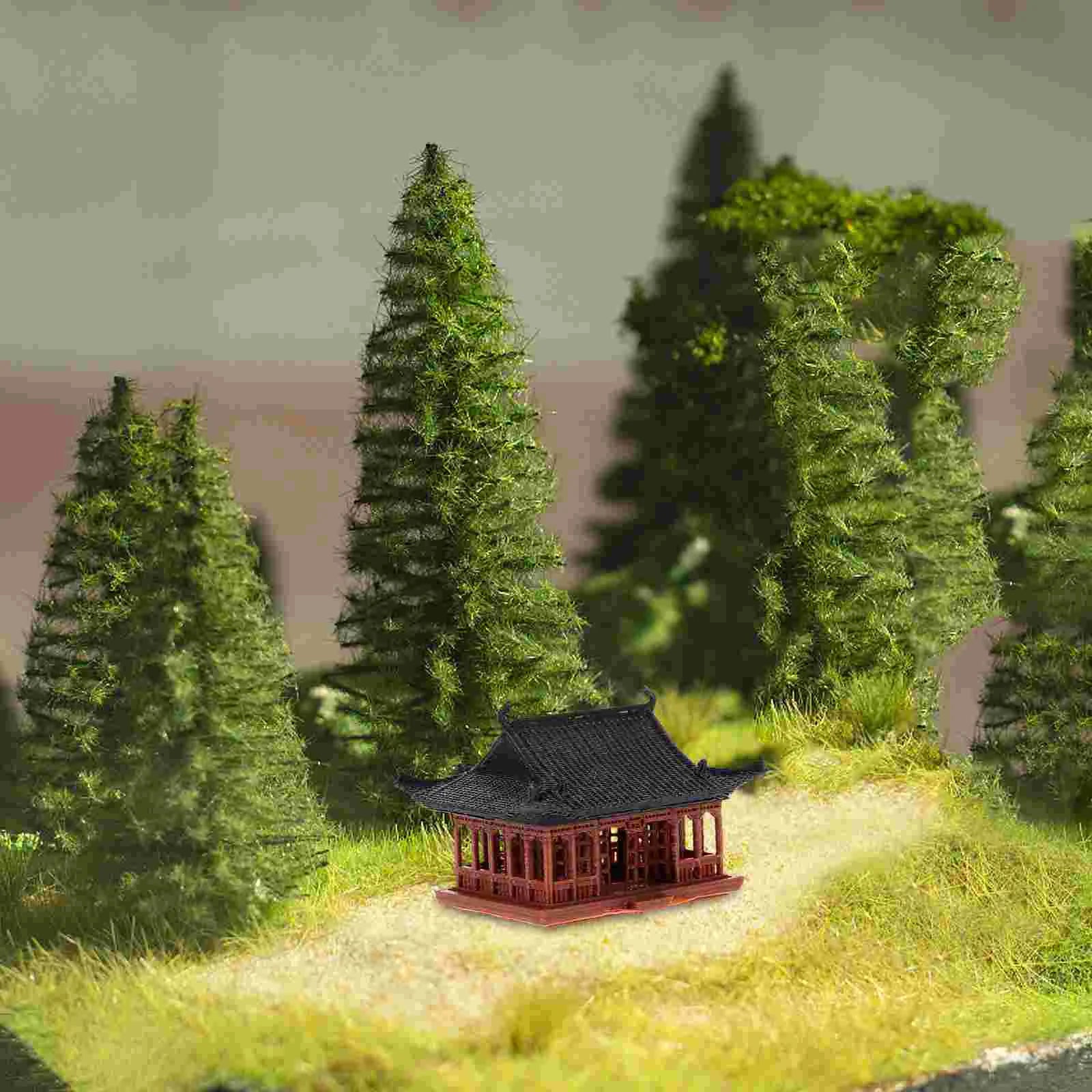 Chinese Zen Pavilion Mini Statue – Temple Figurine for Home, Garden & Aquatic Decor - Image 5