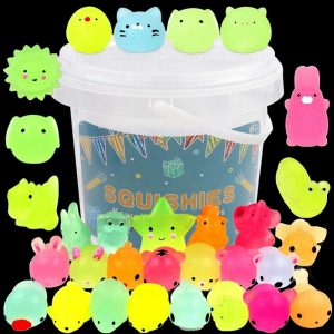 Kawaii Animals Squishies - 12/36PCS Glow in the Dark Stress Relief Toys